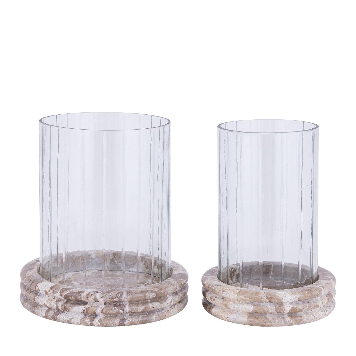 Jolee Clear Marble Stormlight Carved Glas Round L PTMD