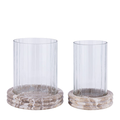 Jolee Clear Marble Stormlight Carved Glas Round L PTMD