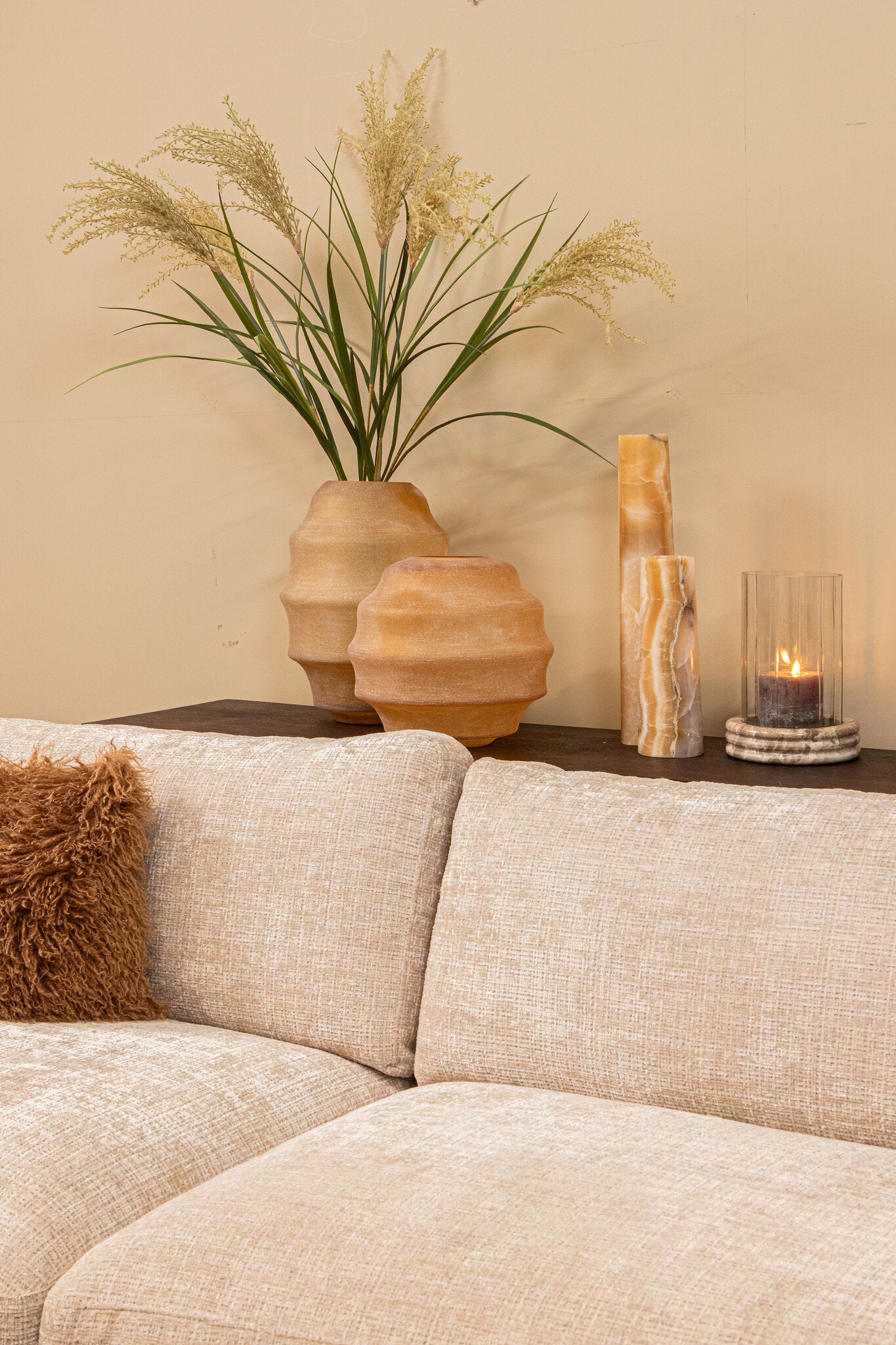 Jolee Clear Marble Stormlight Carved Glas Round L PTMD