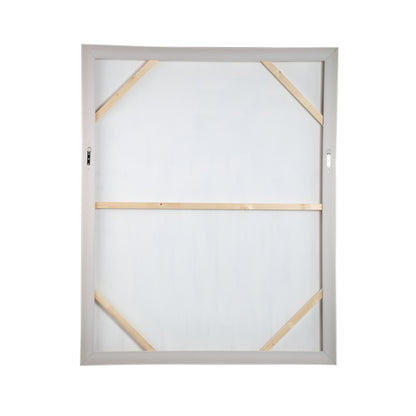 Olger Beige Abstract Canvas Wall Panel Framed A PTMD