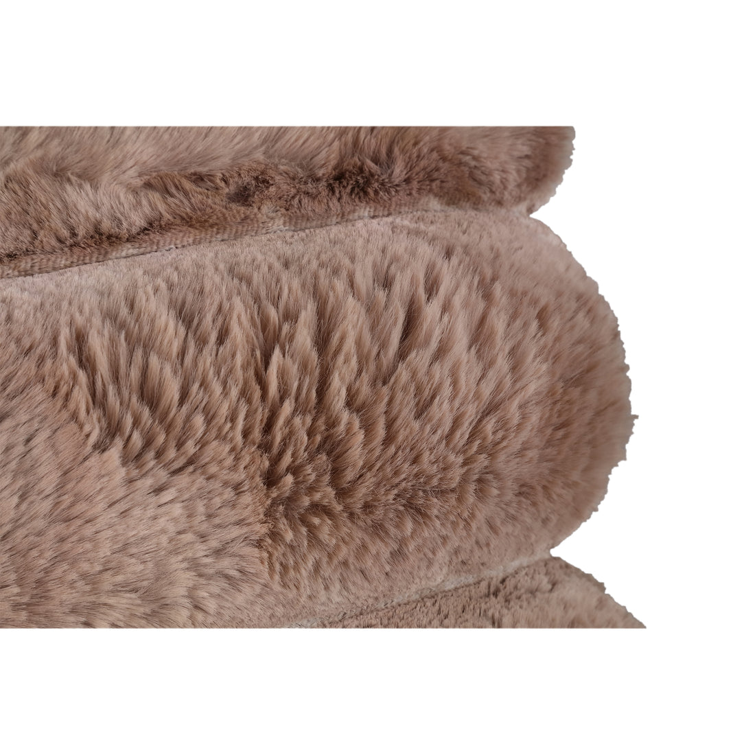 Kussen Divvo Bruin Fake Fur Thick Rib Vierkant PTMD