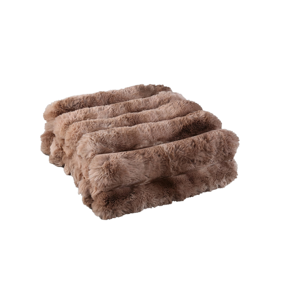 Plaid Divvo Bruin Fake Fur Thick Rib Plaid Small PTMD