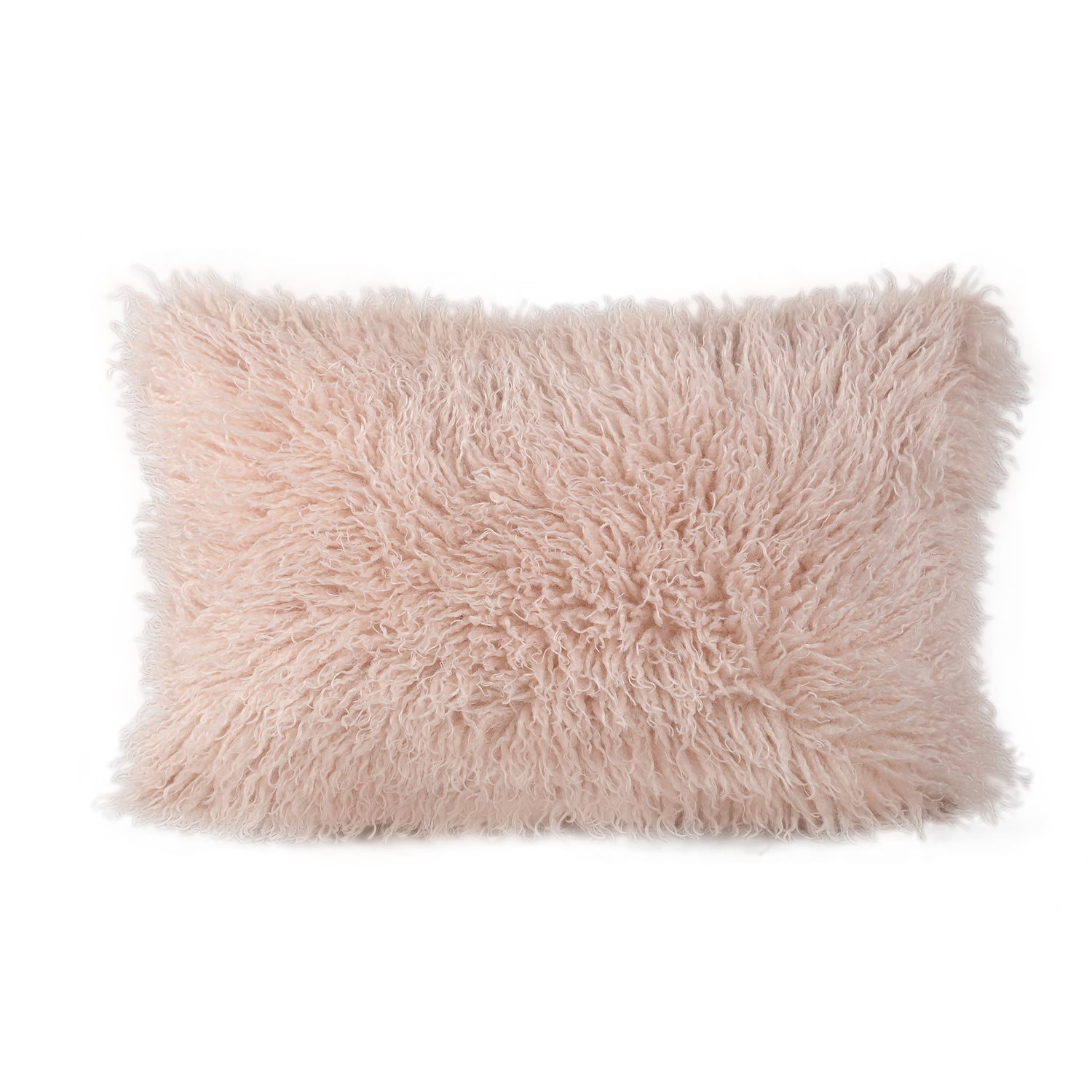 Rexx Beige Fake Sheep Fur Cushion Rectangle PTMD