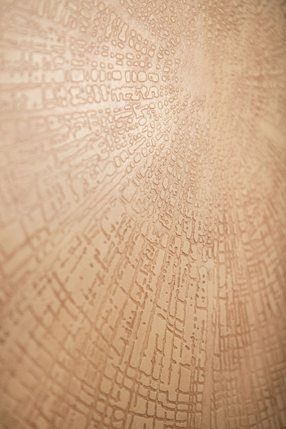 Rond Wandpaneel Raizo Aluminium Beige Small PTMD