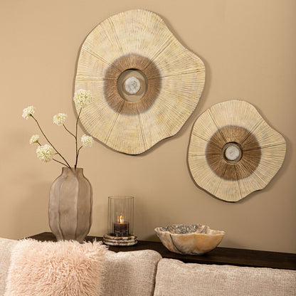 Wandpaneel Rella Beige Aluminium Center Stone Small PTMD