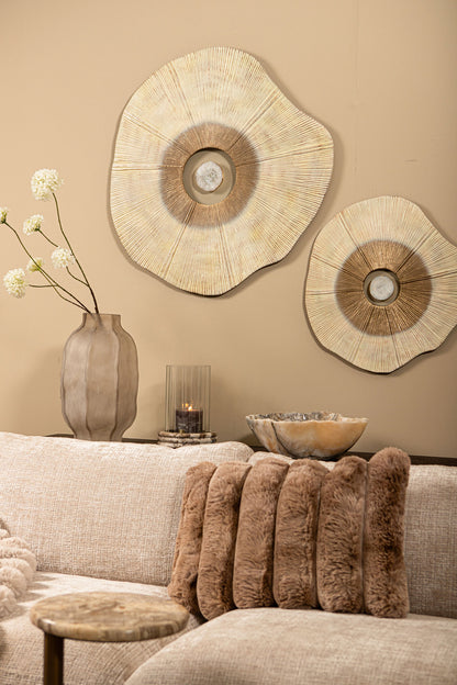Wandpaneel Rella Beige Aluminium Center Stone Small PTMD