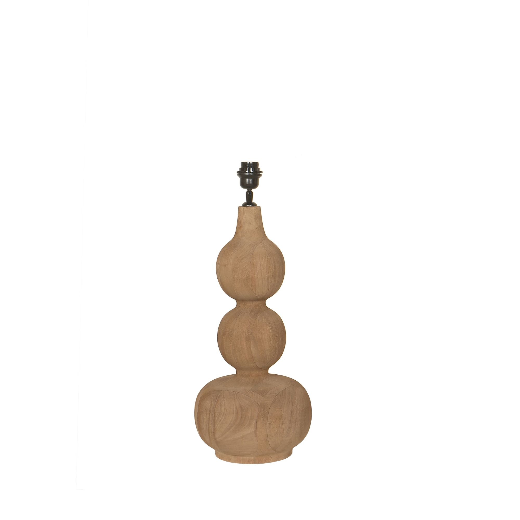 Tafellamp Altus Naturel Mango Hout Smooth Rond PTMD