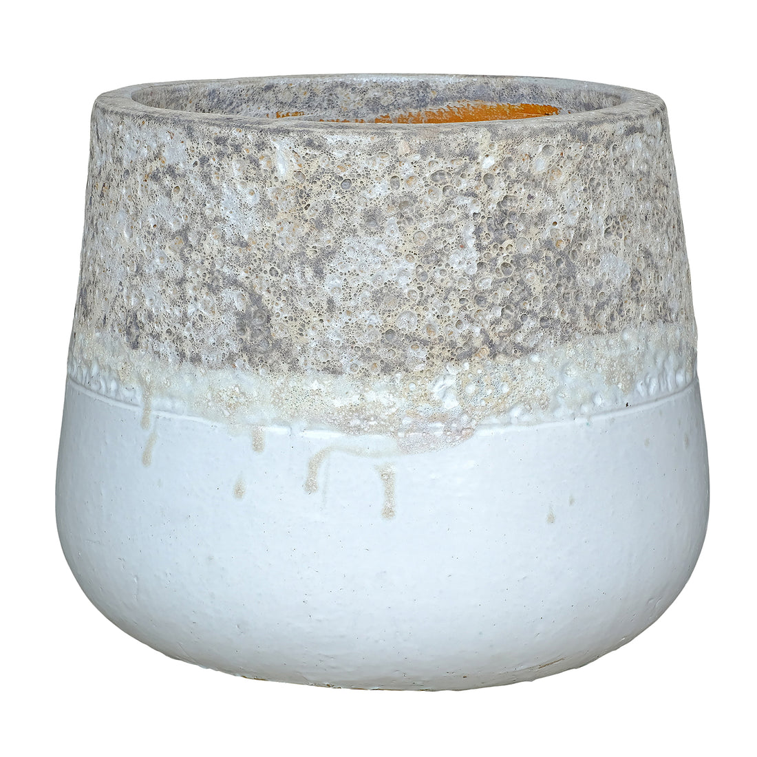 Bloempot Lenz Keramiek Met Structuur Wit Large PTMD