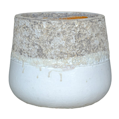 Bloempot Lenz Keramiek Met Structuur Wit Large PTMD