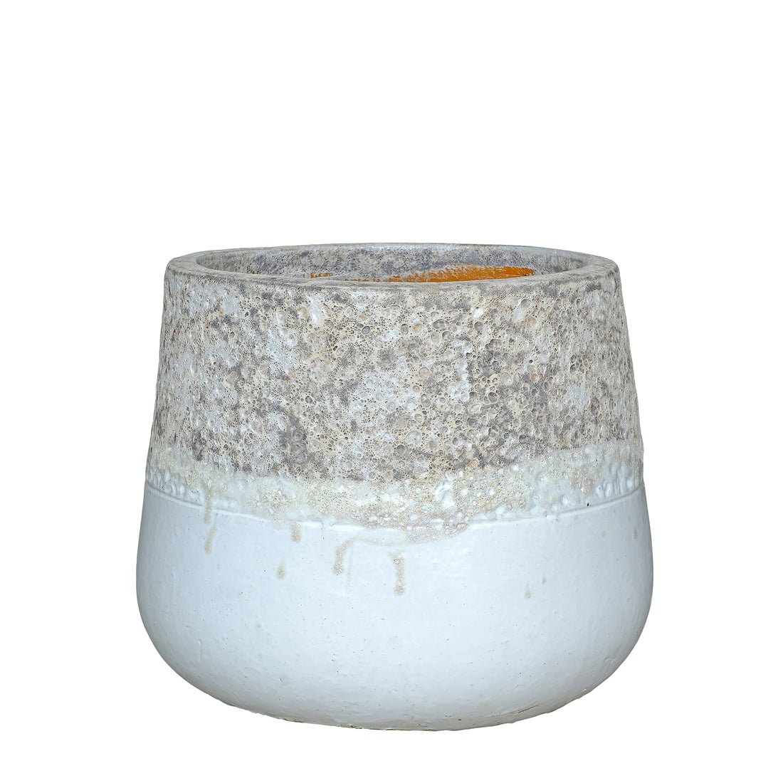 Bloempot Lenz Keramiek Met Structuur Wit Small PTMD