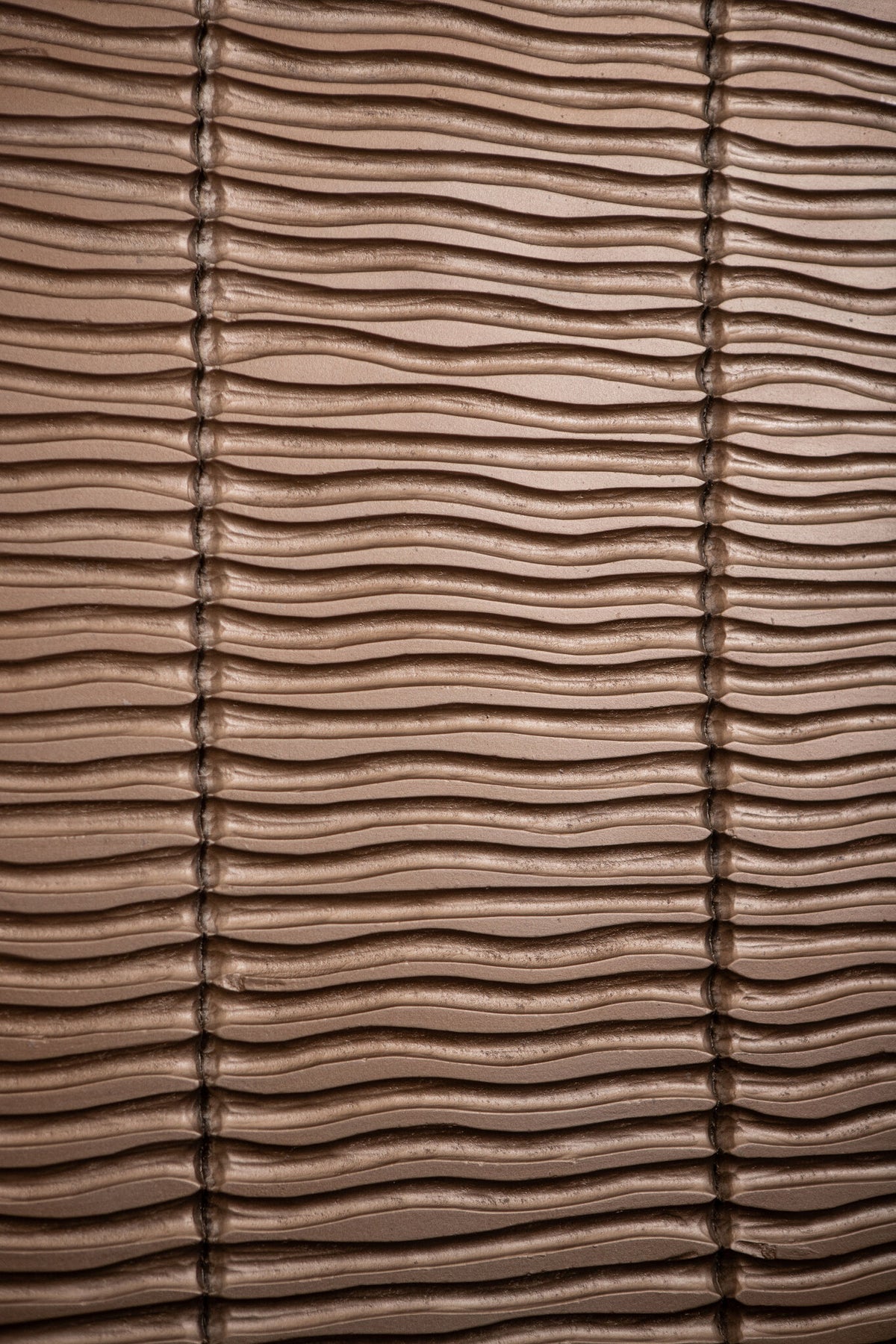 Seline Bronze MDF Wavy Stripe Layer Wall Panel S PTMD