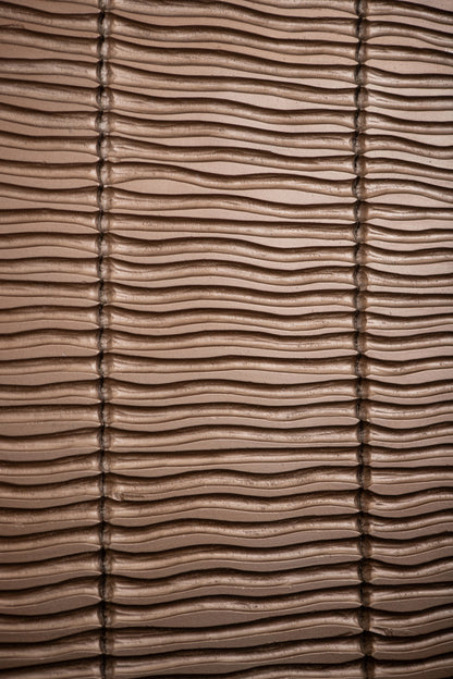 Seline Bronze MDF Wavy Stripe Layer Wall Panel L PTMD