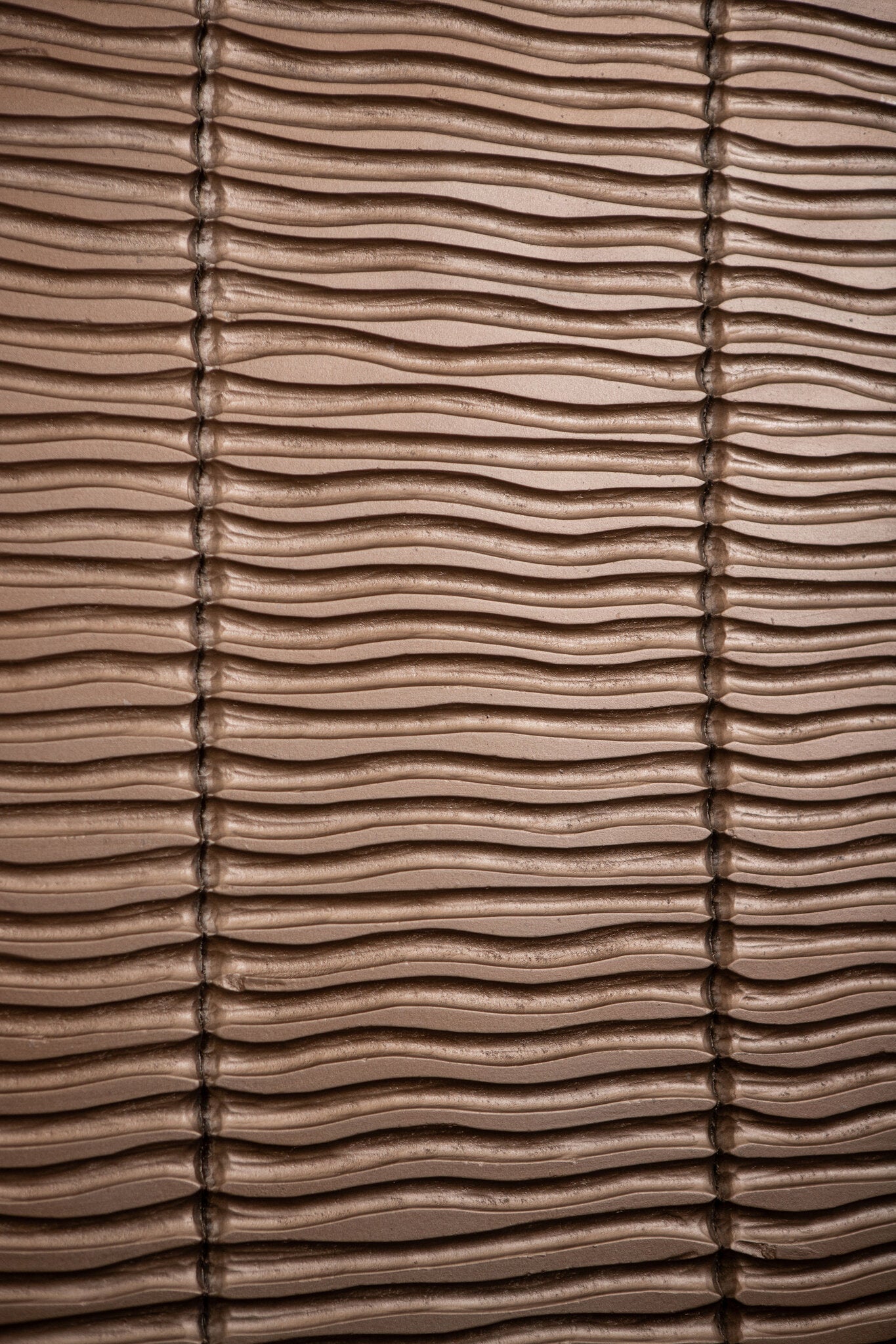 Seline Bronze MDF Wavy Stripe Layer Wall Panel L PTMD