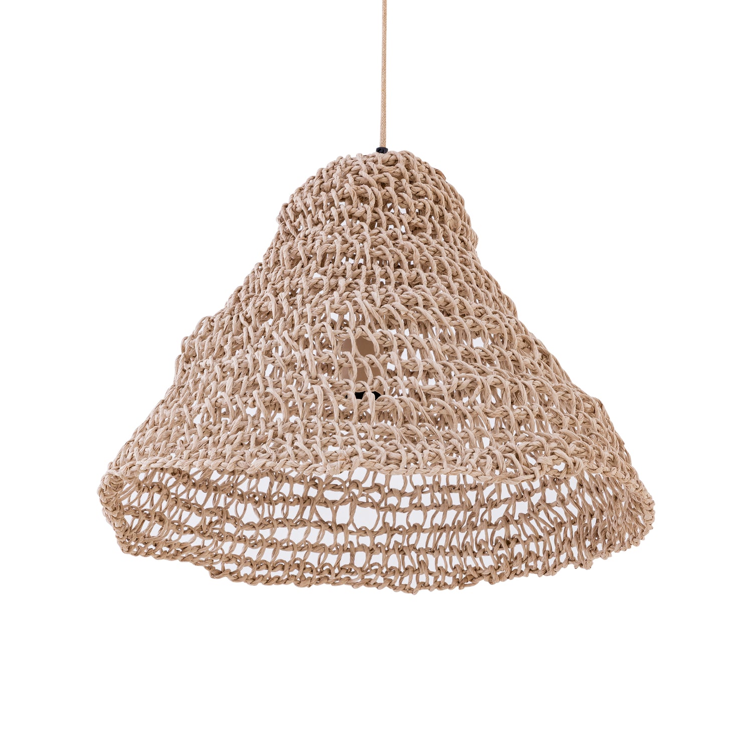 Hanglamp Dayo Naturel Papier Touw Open Rond PTMD