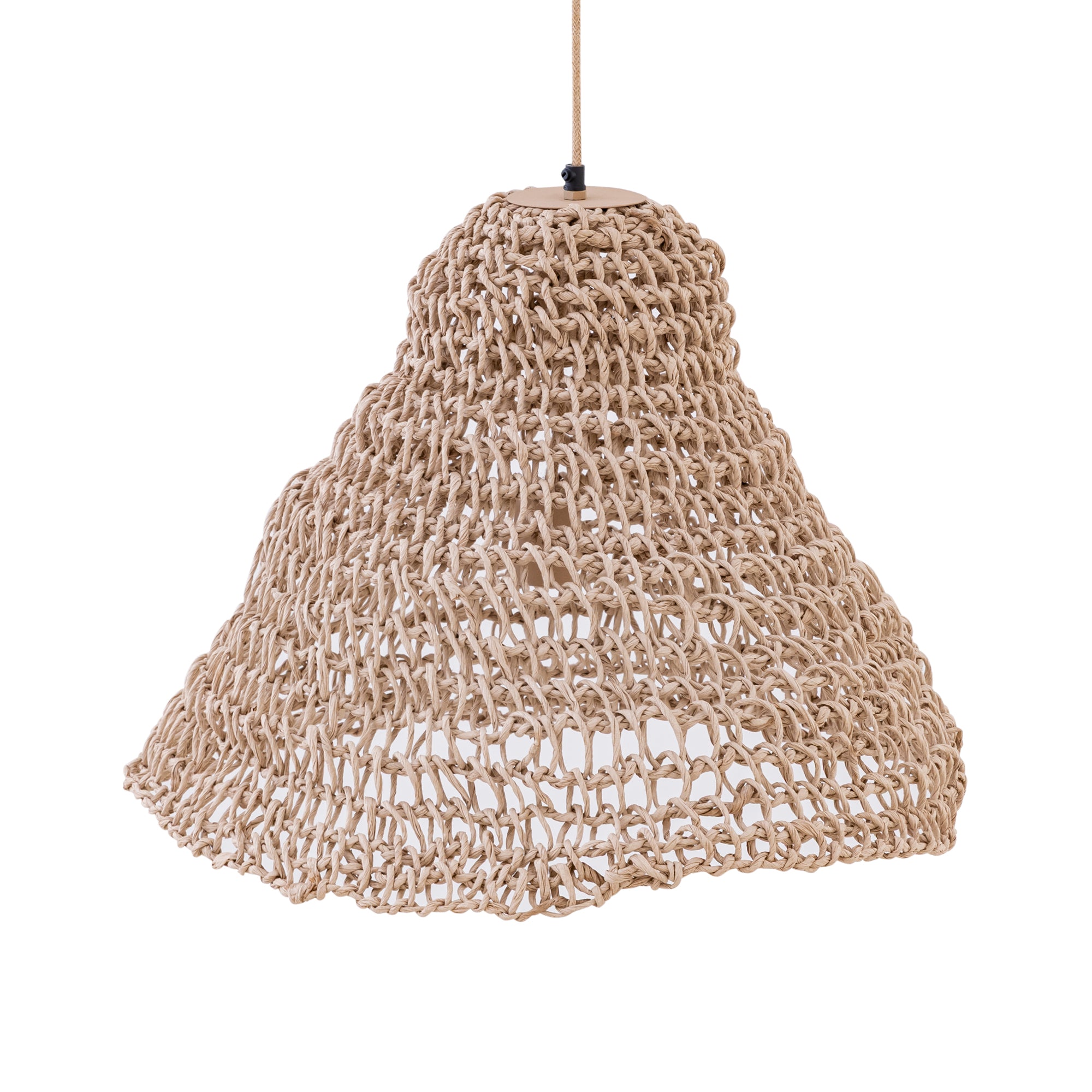 Hanglamp Dayo Naturel Papier Touw Open Rond PTMD