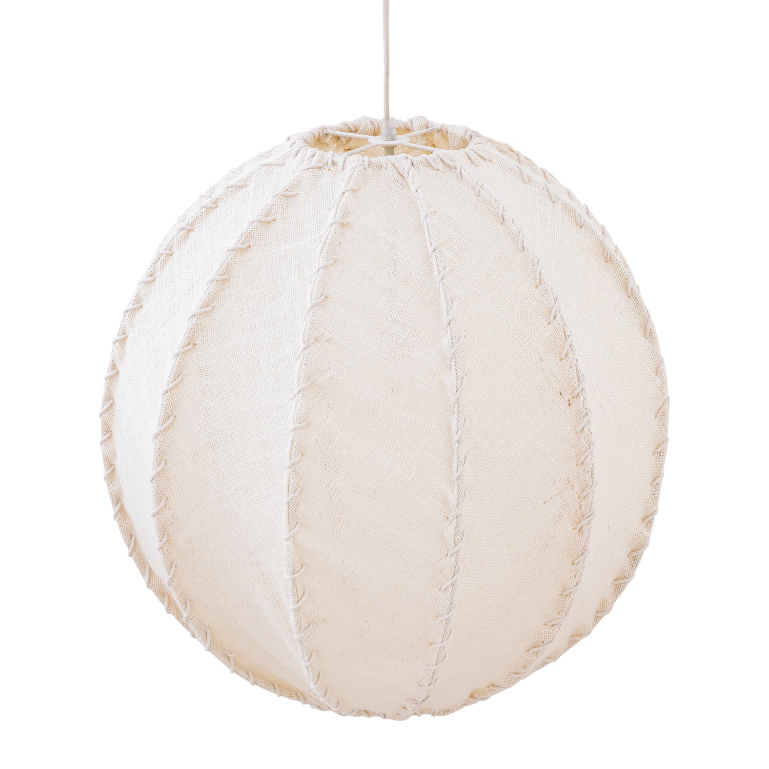 Hanglamp Myka Creme Jute Bolvorm Large PTMD