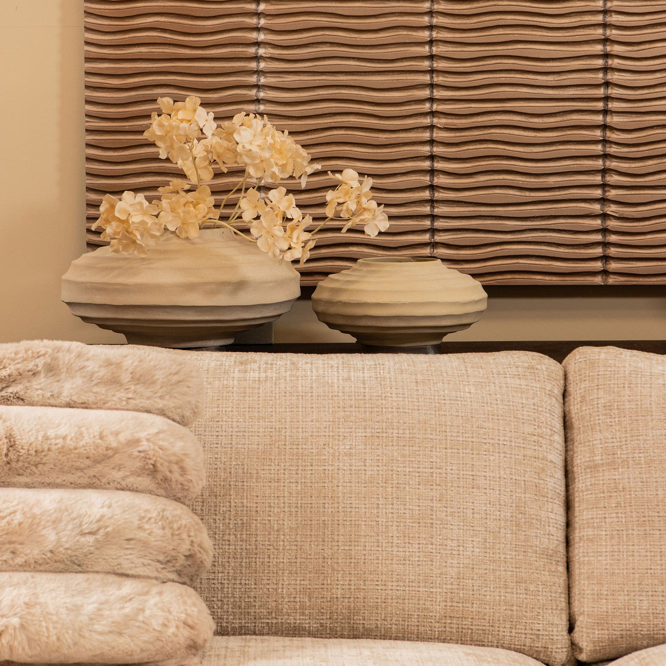 Kody Beige Stone Wash casted alu ribbed pot S PTMD