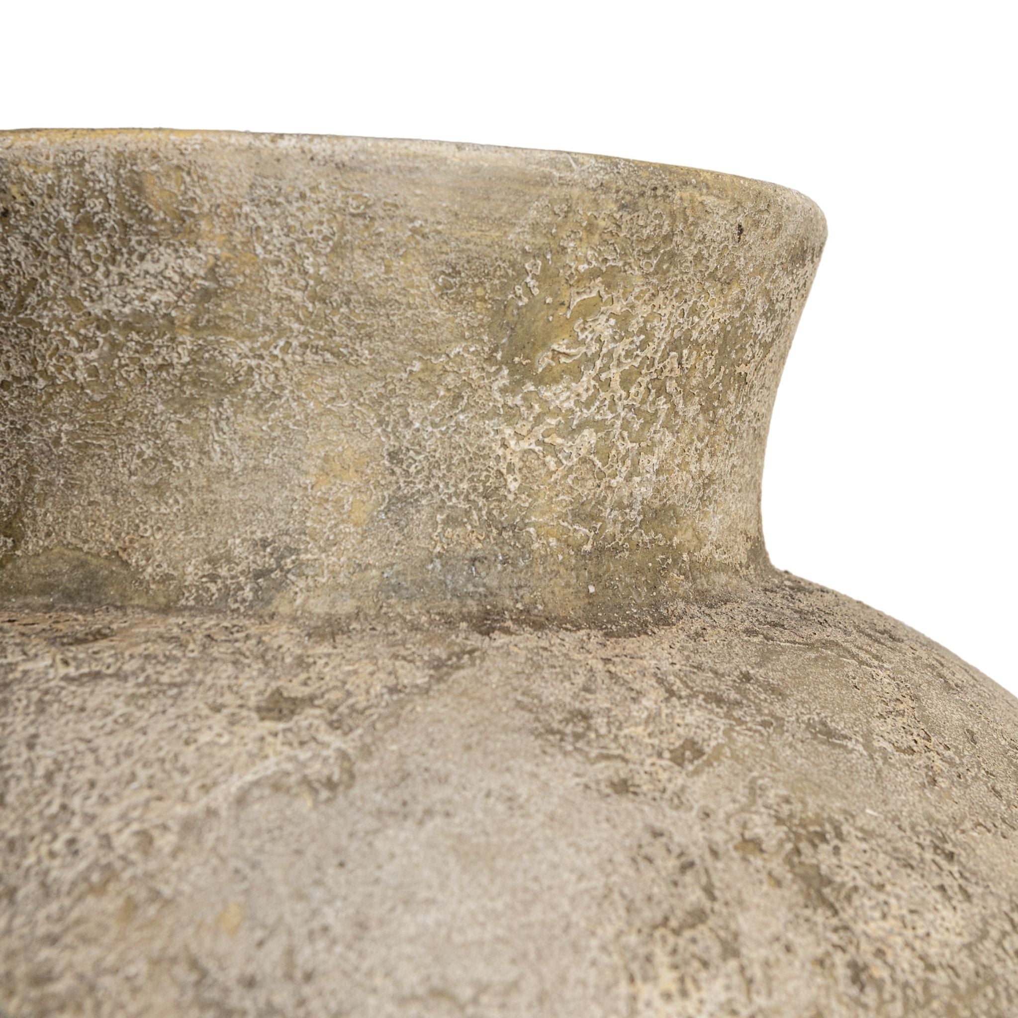 Gisel Beige Cement Fiber Big Jar Pot High PTMD