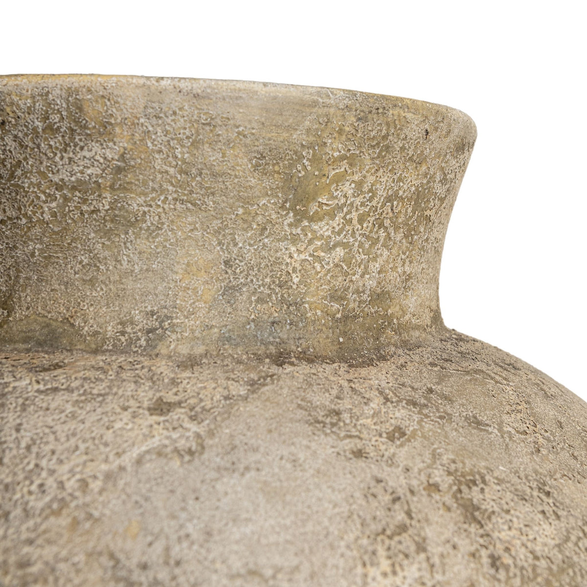 Pot Gisel Beige Cement Fiber Hoog Groot PTMD