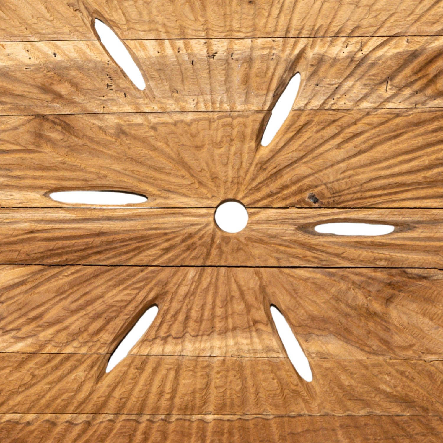 Rond Wandpaneel Roch Teakhout Rustiek Naturel Small PTMD