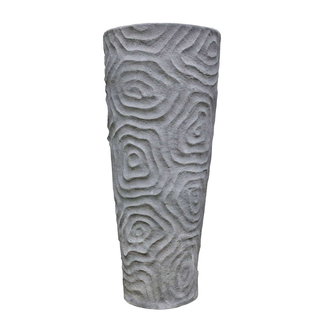 Beth Grey cement extreem big pot organic pattern L PTMD