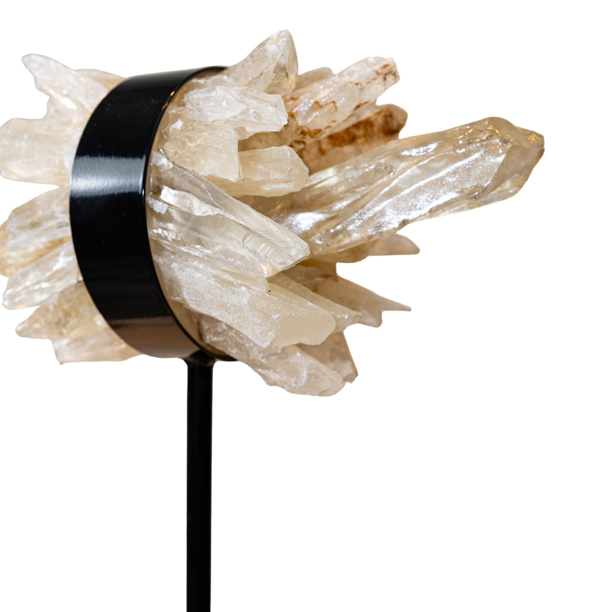 Yerin Natural Quartz Mineral Cluster Deco Statue L PTMD