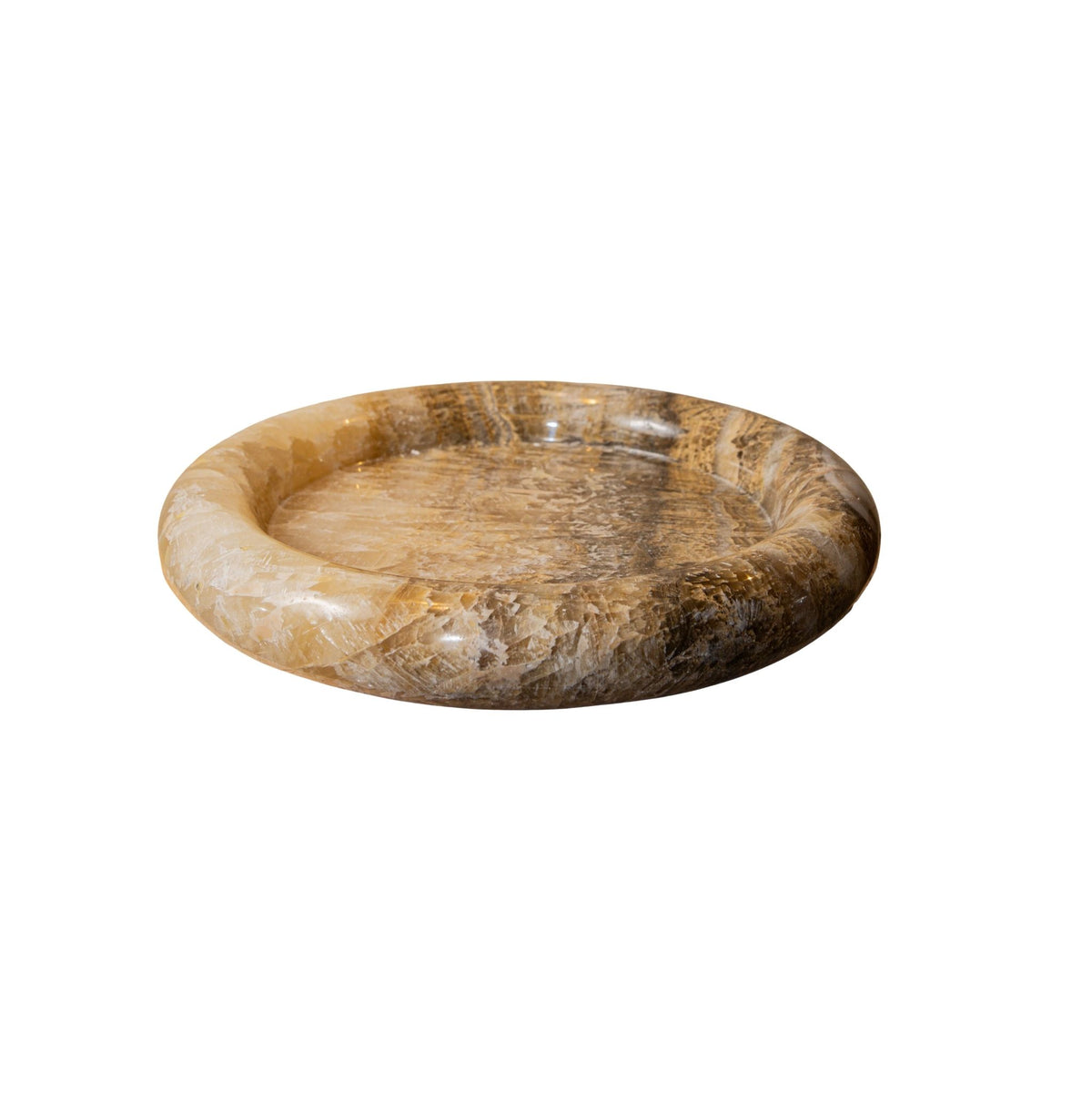 Jiren Onyx Honey Round Plate With Thick Border L PTMD