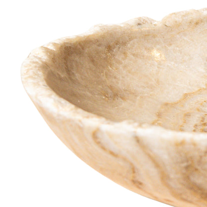 Draya Onyx White Organic Round Shaped Bowl Big PTMD