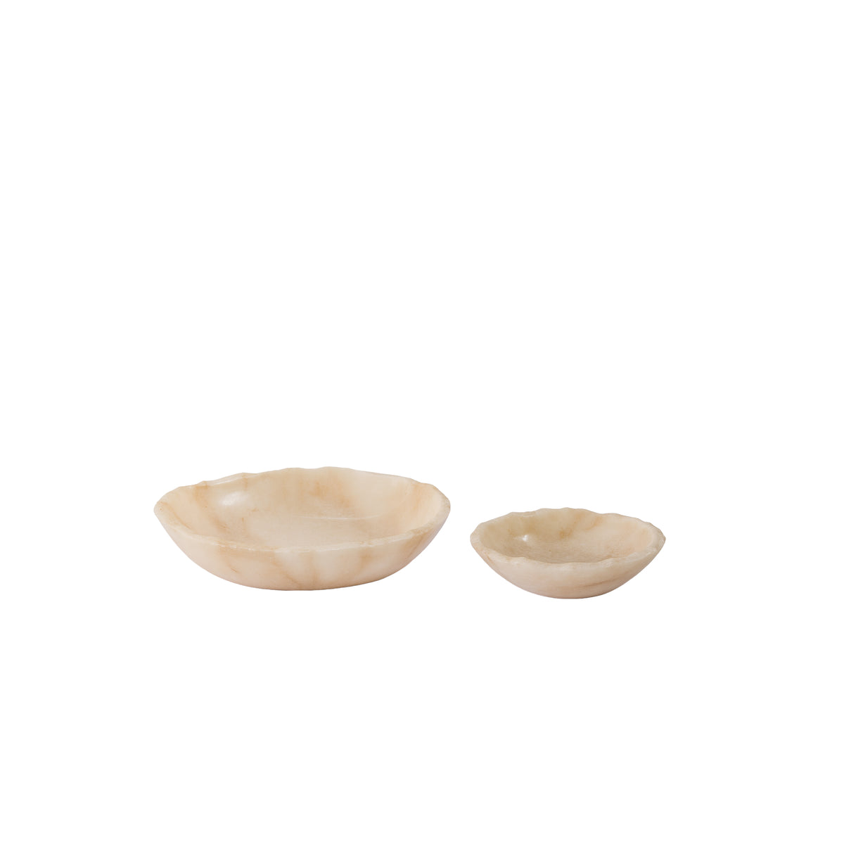 Draya Onyx White Organic Round Shaped Bowl Big PTMD