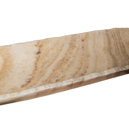 Draya Onyx White Organic Oval Shaped Bowl Big PTMD