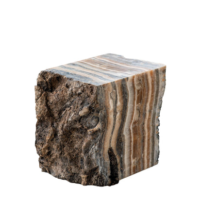 Keydan Natural Onyx Lapis Bloktafel met ruwe zijkant PTMD