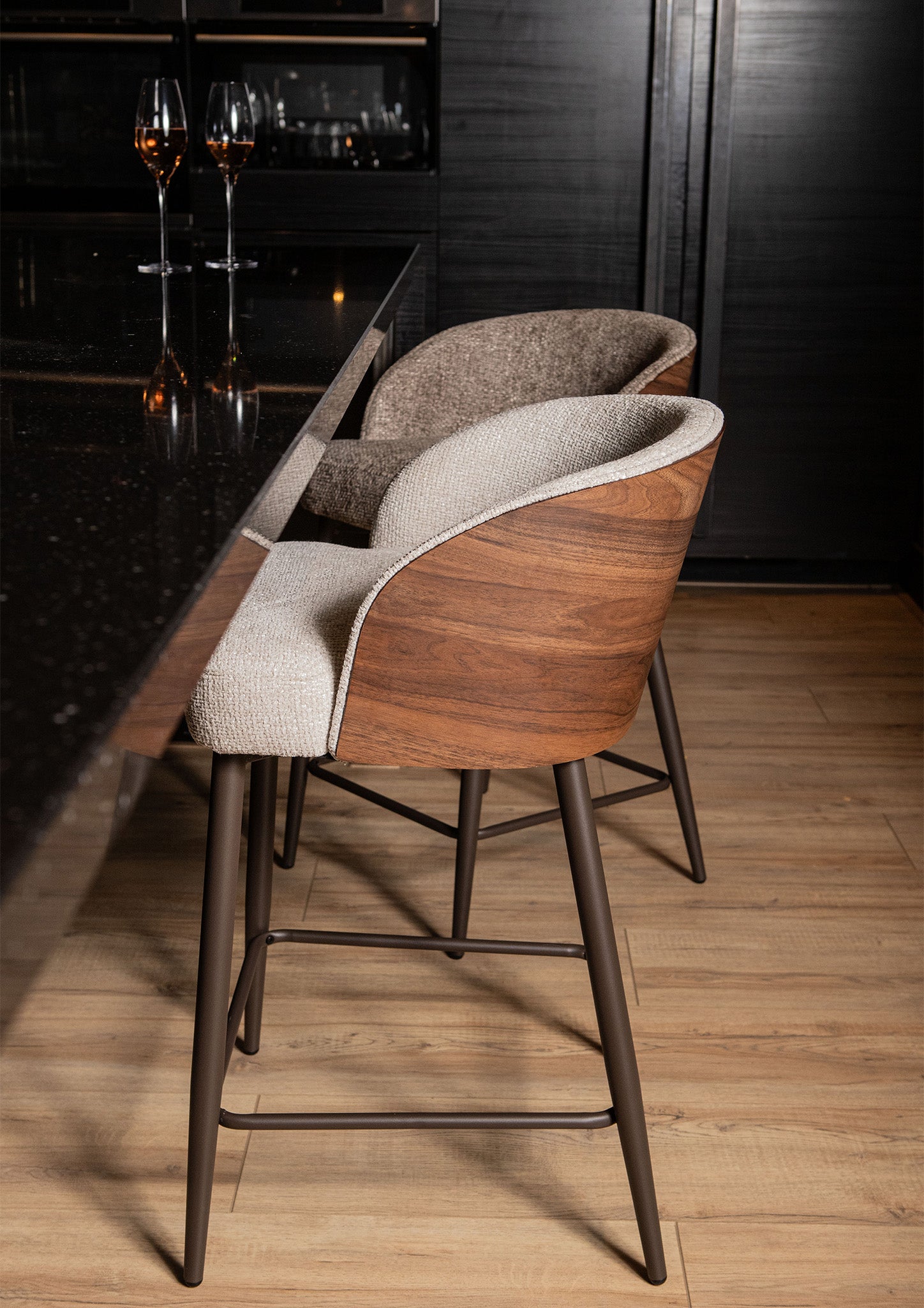 Barstoel Bosca Legacy 3 Mink Taupe Set van 2 PTMD