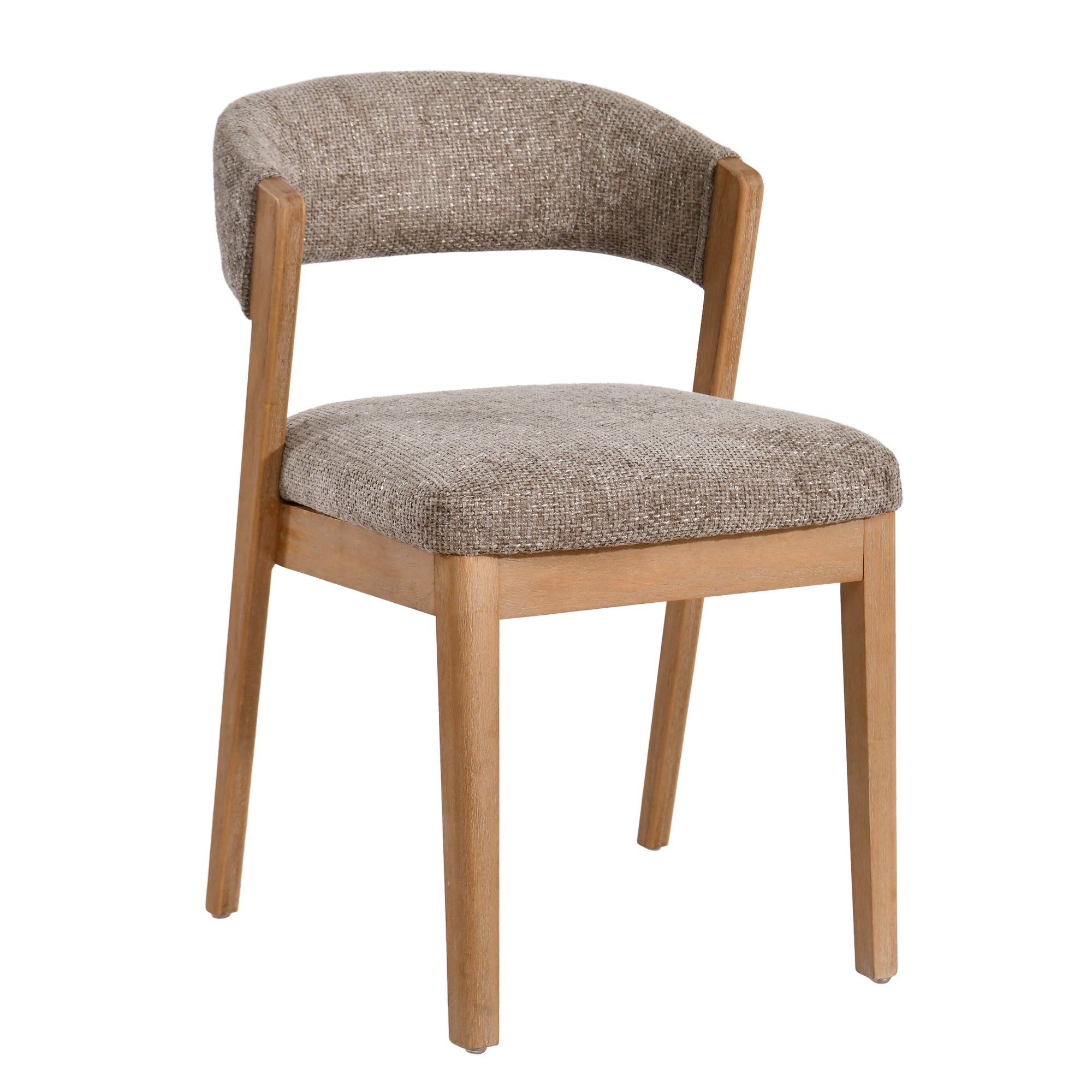Eetkamerstoel Kael Taupe Legacy 3 Mink Rubberhout Set van 2PTMD