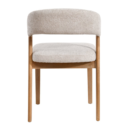 Eetkamerstoel Kael Taupe Legacy 3 Mink Rubberhout PTMD