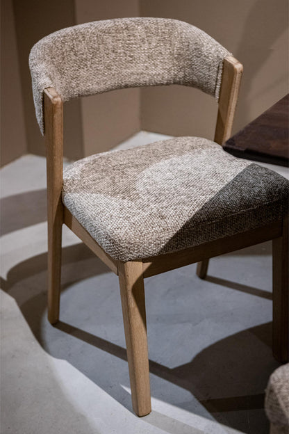 Eetkamerstoel Kael Taupe Legacy 3 Mink Rubberhout PTMD