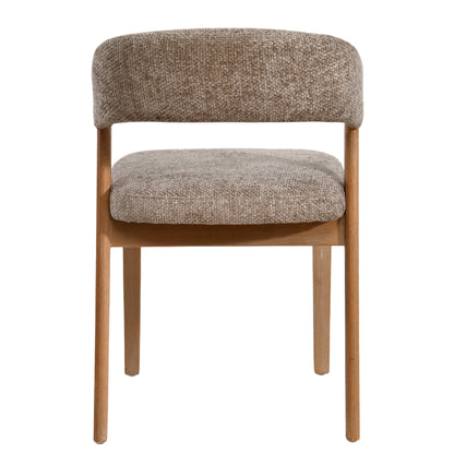 Eetkamerstoel Kael Taupe Legacy 3 Mink Rubberhout Set van 2PTMD