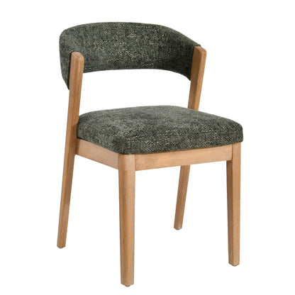 Eetkamerstoel Kael Groen Legacy 10 Olive Rubberhout Set van 2 PTMD