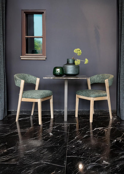 Eetkamerstoel Kael Groen Legacy 10 Olive Rubberhout PTMD