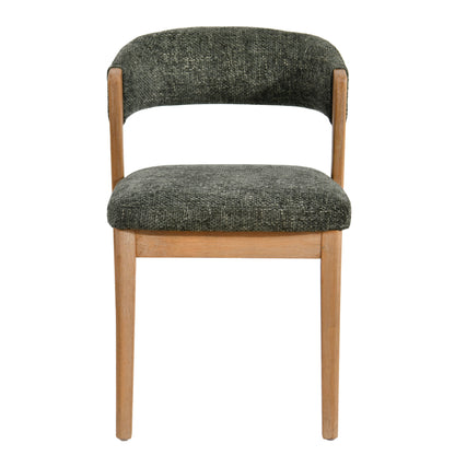 Eetkamerstoel Kael Groen Legacy 10 Olive Rubberhout Set van 2 PTMD