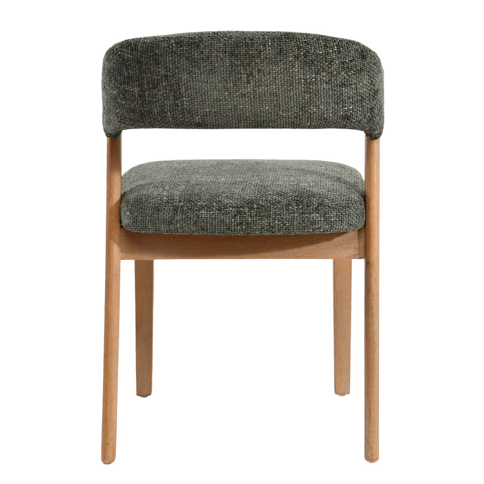 Eetkamerstoel Kael Groen Legacy 10 Olive Rubberhout Set van 2 PTMD