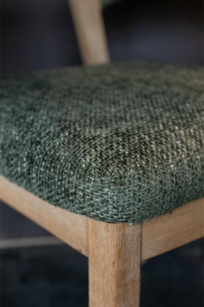 Eetkamerstoel Kael Groen Legacy 10 Olive Rubberhout PTMD