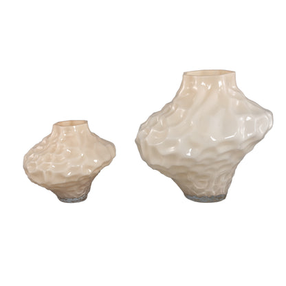 Vaas Moises Creme Onregelmatig glas Large PTMD