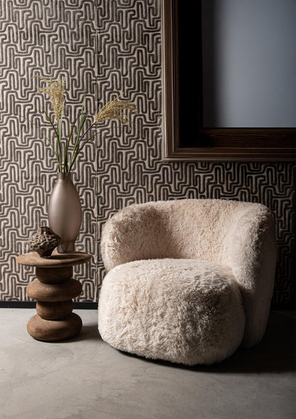 Fauteuil Aphrodite Small Beige Nep Bond PTMD