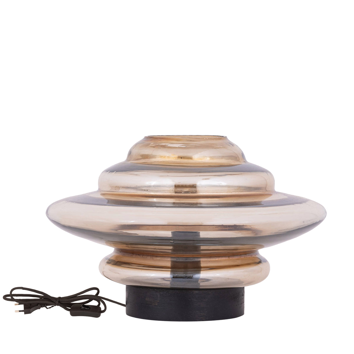 Keylie Brown Luster Glass Layared Table Lamp PTMD