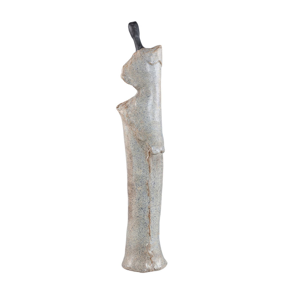 Roxey Beige Ceramic High Women Shaped Ornament L PTMD
