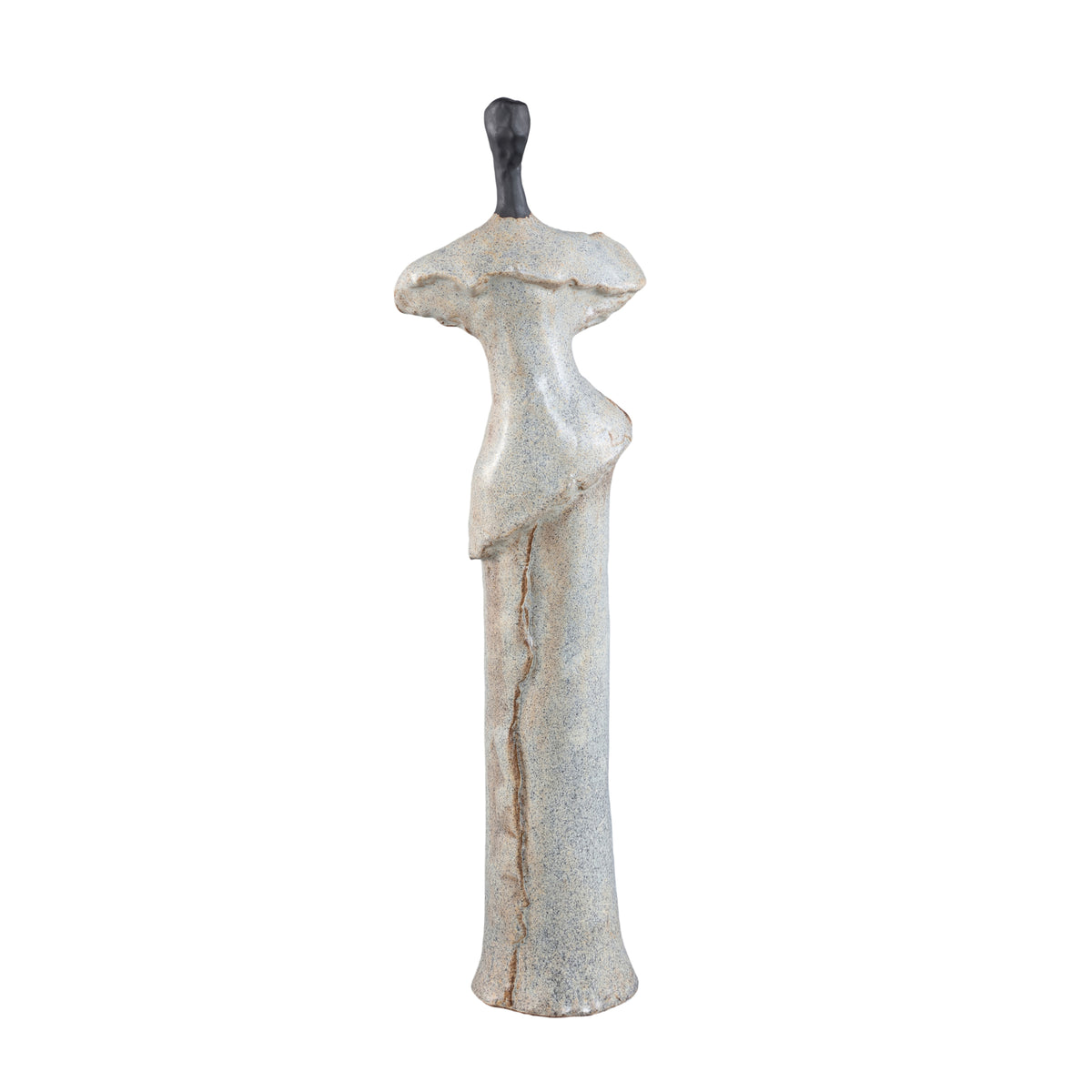 Roxey Beige Ceramic High Women Shaped Ornament S PTMD