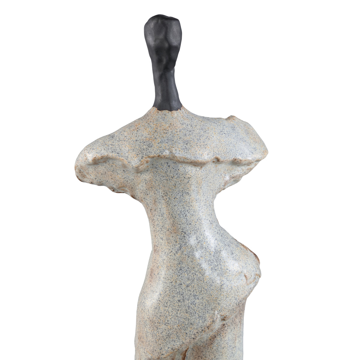 Roxey Beige Ceramic High Women Shaped Ornament S PTMD