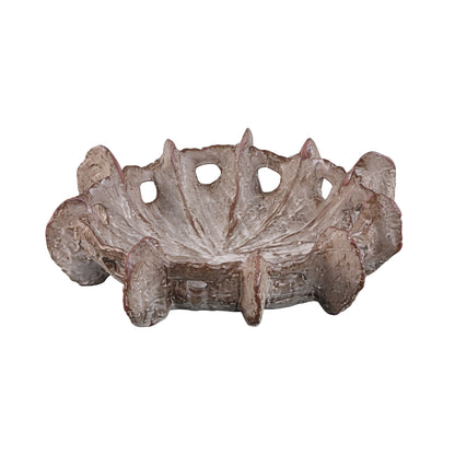 Talan Beige Ceramic Organic Shaped Decoration Bowl PTMD