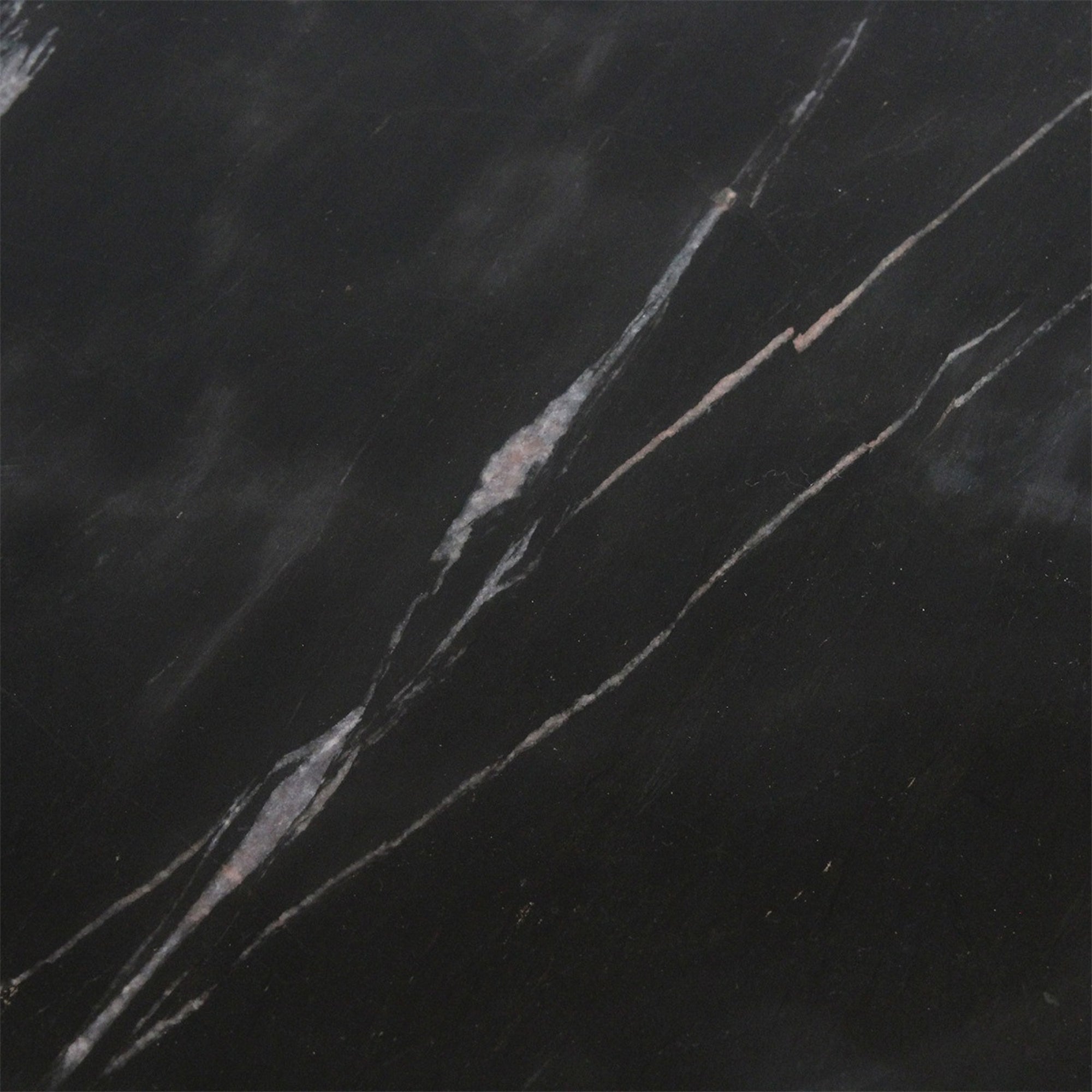 Sabah Bijzettafel Marmer Zwart – 40x40x50 cm Raw Materials