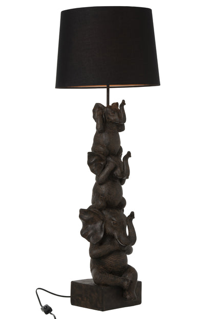 Lamp 3 Olifanten Pol Bruin J-Line